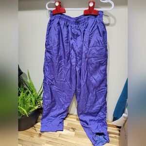 Vintage Royal Blue Windbreaker Pants